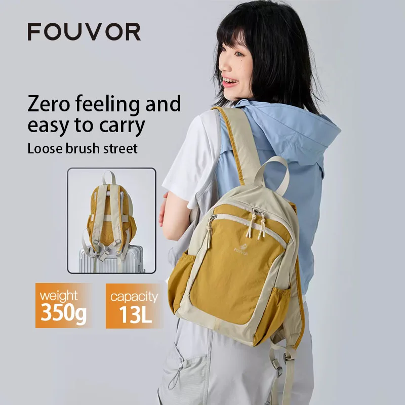 Fouvor Ultra-light Casual Travel Backpack Women Waterproof Oxford Cloth Student Outdoor Sports Mini Hiking Bag 3068-06 3068-16