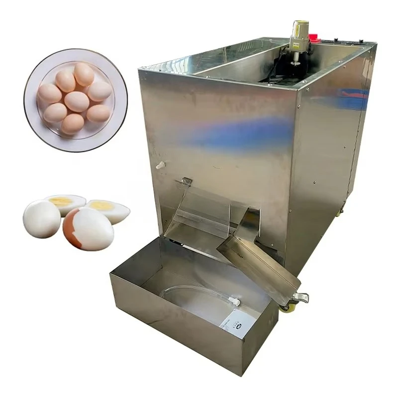 High Productivity Hard Egg Peeler / Boiled Egg Shell Peeler / Automatic Eggs Shelling Machine Customized