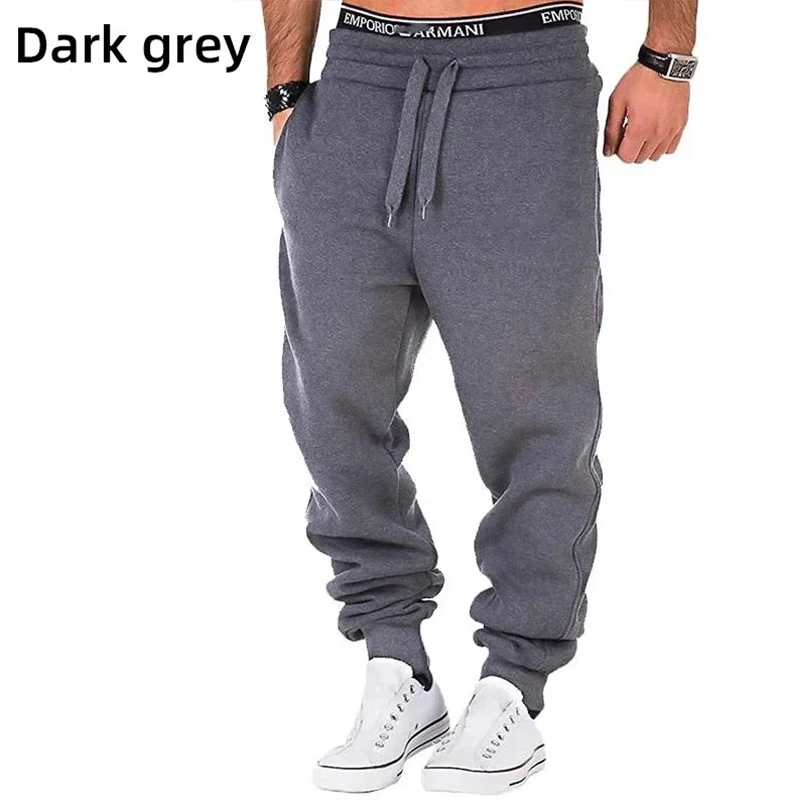 2024 NEW Men\'s Spring Summer Jogging Sports Pants Men\'s Fitness Casual Running Training Trousers Elastic Solid Color Men Pants