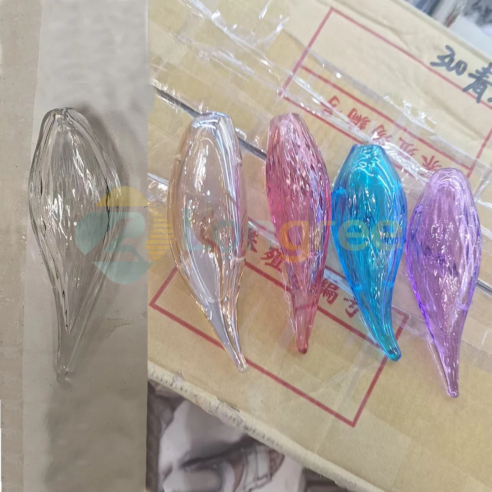 Projeto iluminações peixe pendurado luz pingente de vidro criativo mar peixe roxo azul decoração lustres teto alto para lobby do hotel