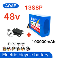 48V 100ah 13s8p Lithium Battery Pack 48v 10000mAh 2000W  Motorized Scooter Batteries Built in 50A BMS