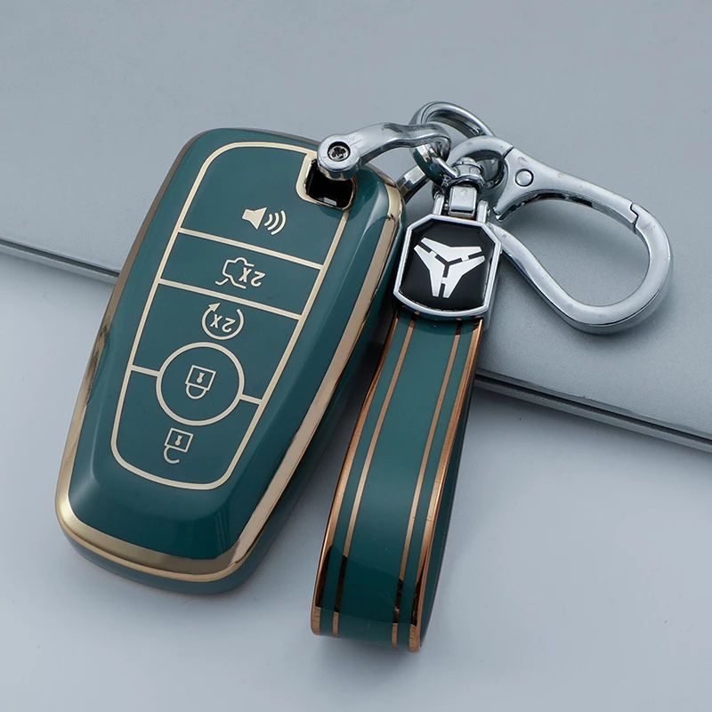 2 5 Buttons TPU Car Product for Ford Raptor 2020 2021 F150 F250 F350 Remote Keyless Key Protect Skin Cover Shell Sticker Case