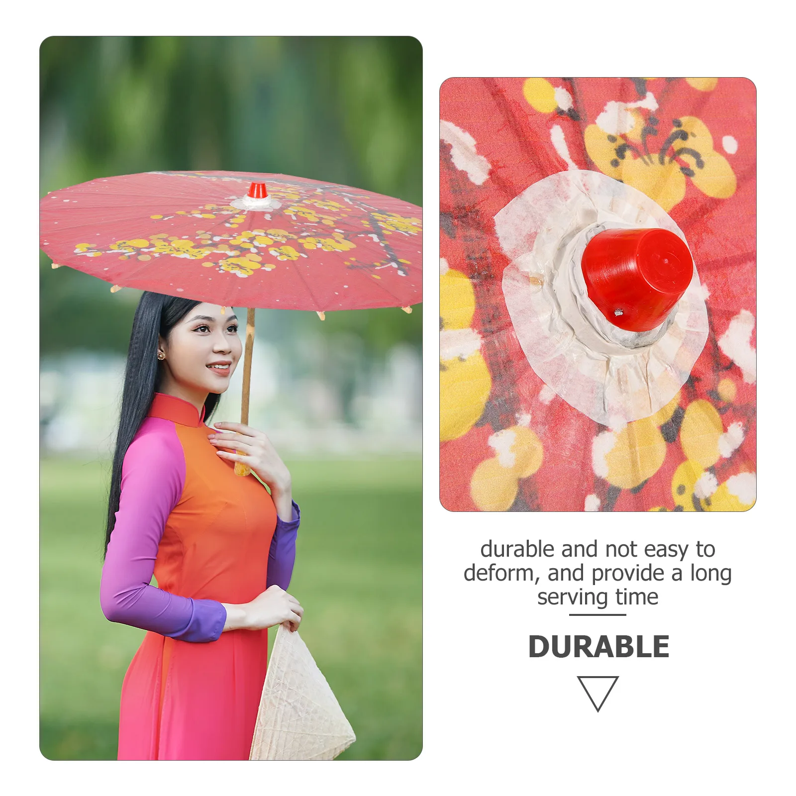 

Red Japanese 30cm Rainproof Wedding Decor Durable Design Prop Parasol Classical Paper Umbrella Prop Umbrella Classical