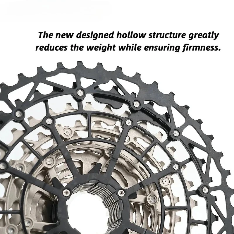 

SUNSHINE Ultralight Bicycle Cassette Freewheel Carbon Steel Material 9/10/11/12/13 Speed HG Sprocket for Mountain Bike