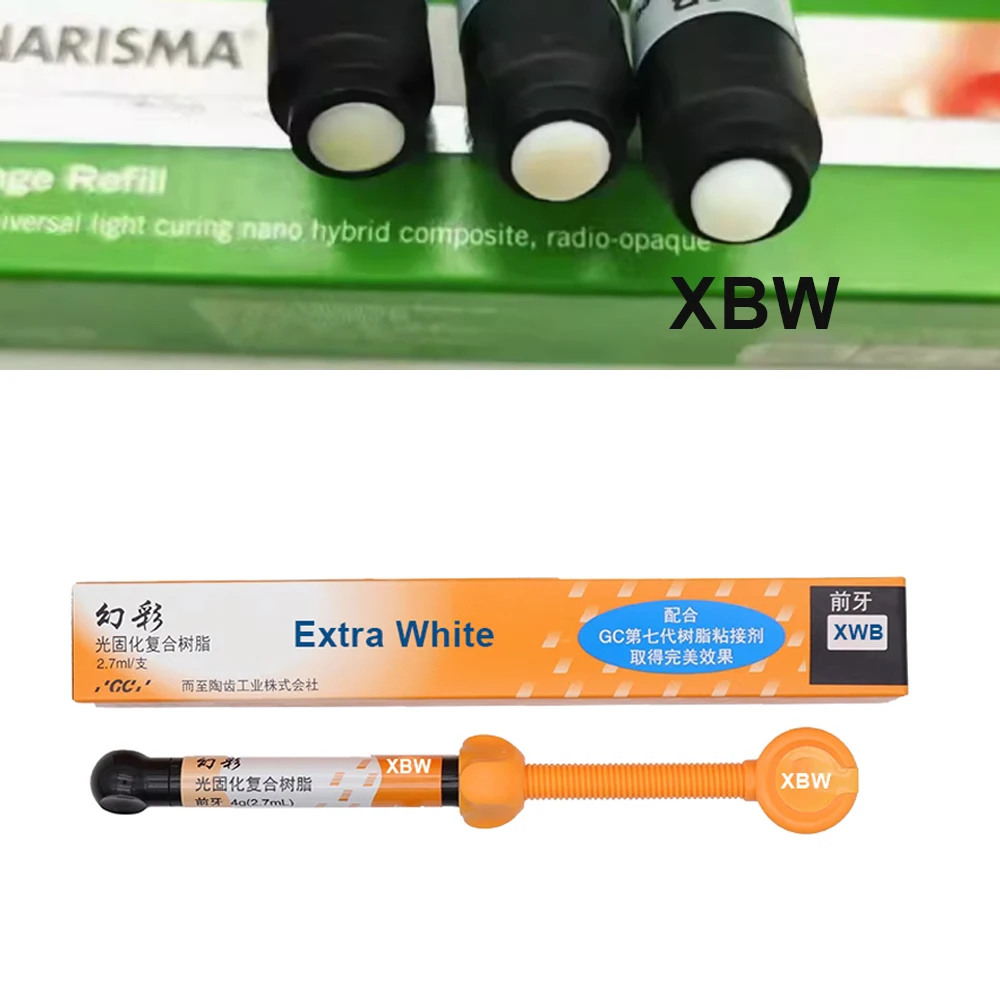 Dental Composite Resin Extra White XBW BW Beauty Bleach White Teeth Veneer Resin Light Cure Opaque Professional Dentistry