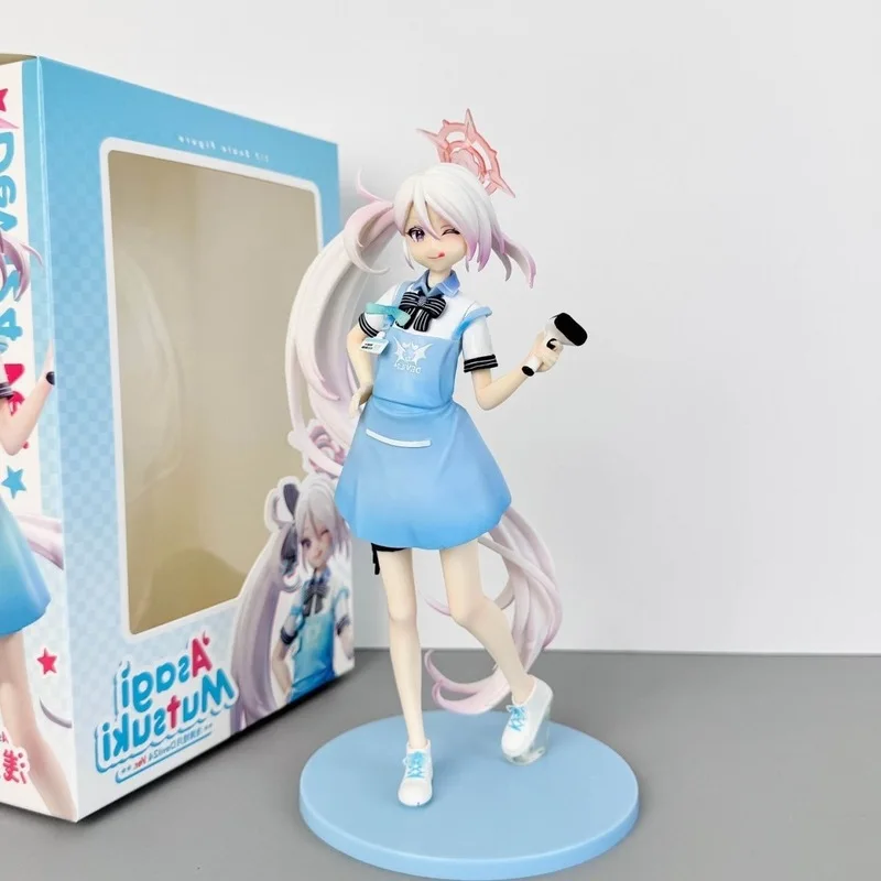 

Аниме-фигурка Blue Archive Асаги Мутски: светло-русая красивая девушка, коллекционная ПВХ-модель, настольное украшение, декор для дома, для взрослых