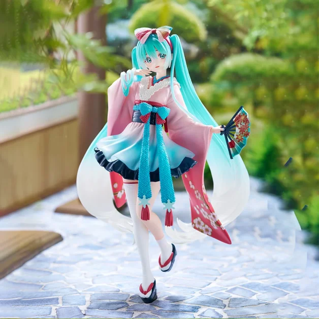 Original Echte Vocaloid Hatsune Miku Tenitol Neo Tokyo Serie Kimono 20cm Sammlerfiguren Spielzeug Geschenke – Detail 6