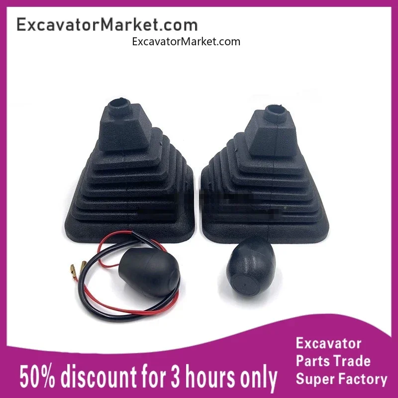 

For Komatsu PC60 100 120 200 300-5 joystick handle rubber handle ball dust cover dust cover high quality For excavator