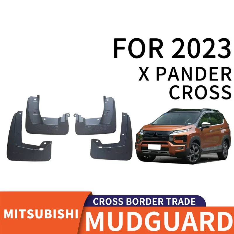 Adecuado para neumáticos de coche Mitsubishi XPANDER CROSS 2023, material PP, guardabarros de material de goma suave delantero y trasero, guardabarros