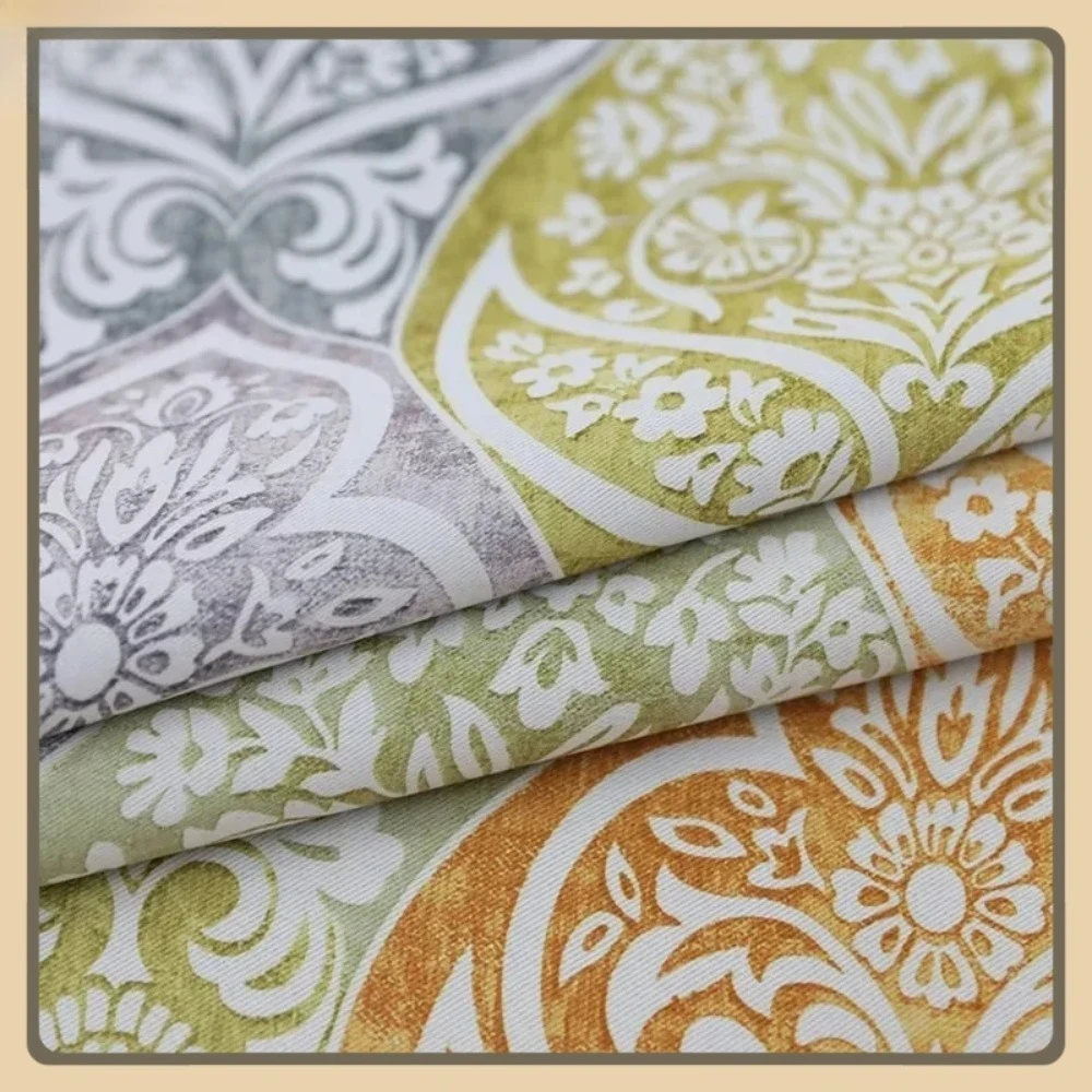 

Luxury Vintage Printed Curtains for Living Room Bedroom Baroque Windows Blackout Curtain European Modern Fashion Simple Decor