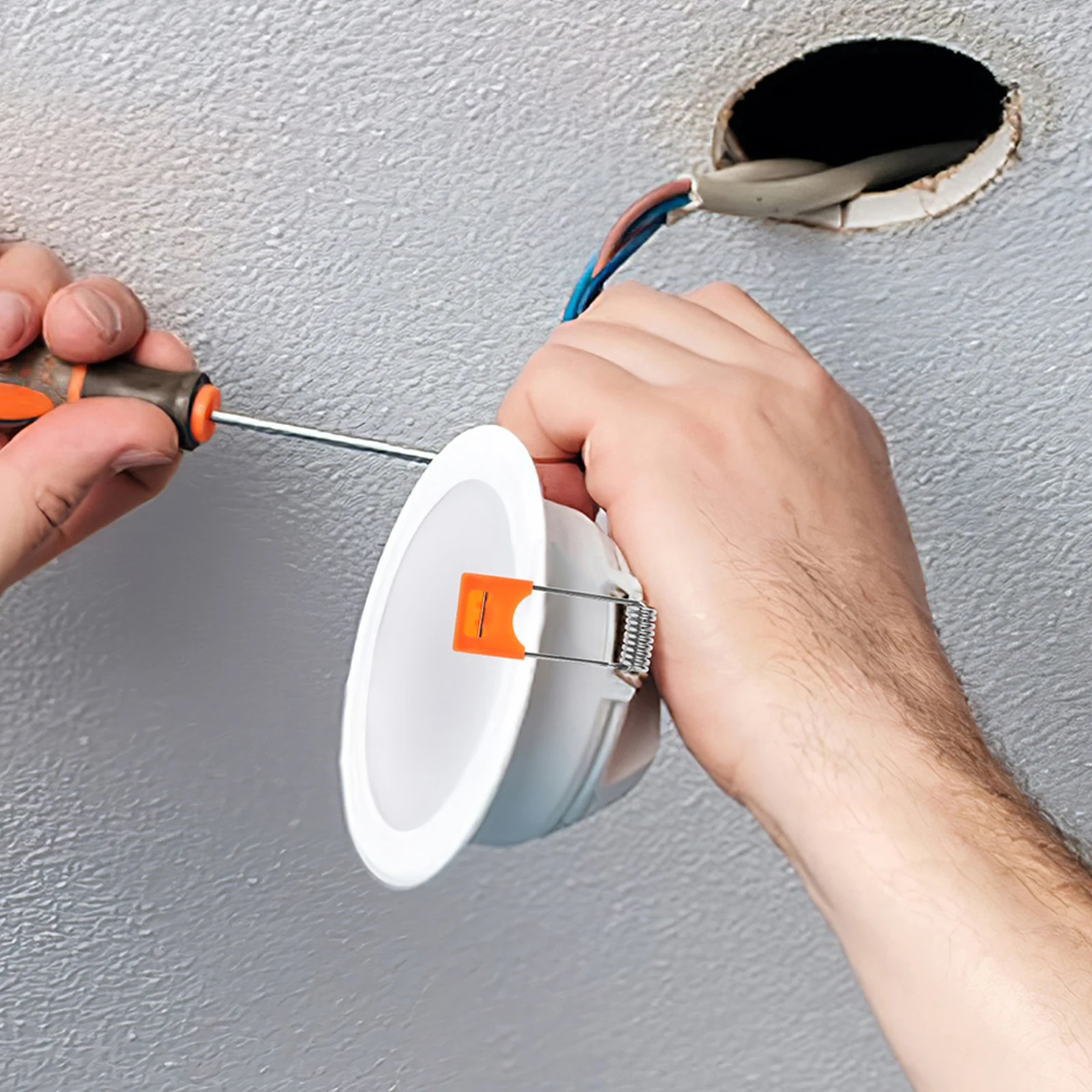 

50Pcs Downlight Panel Lamp Spring Clips Recessed Lighting Holder LED Ceiling Light Fixture Light Clips Neon LED Strip Lights