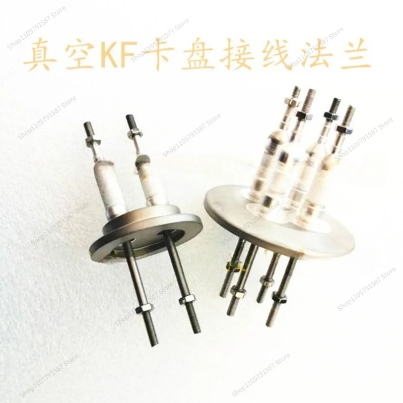For Vacuum CF Flanged Electrode/Terminal/Ceramic Sealed Flange/Wire Feedthrough CF16 25 35 50 M3 Thread