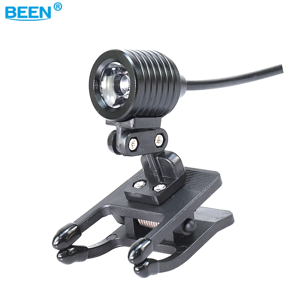 BEEN Dental Loupes Surgical Headlights Laboratory Glasses Clip Lamp 3W 110-220V Universal  Lighting Aluminum Casing