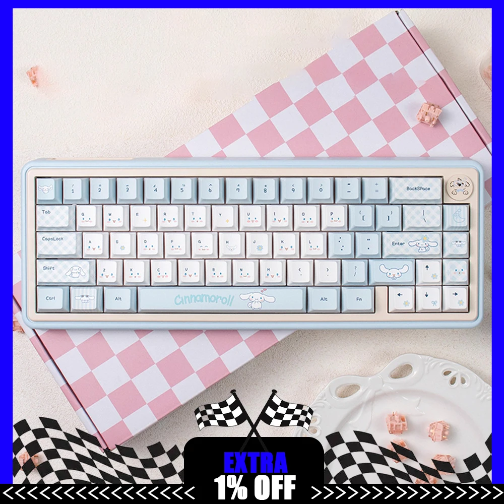 

U'Re UR65 Mechanical Keyboard 3mode Wireless Gaming Keyboard Gasket Pc Rgb Support Via Qmk Hot Swap 6 Custom Gamer Accessories