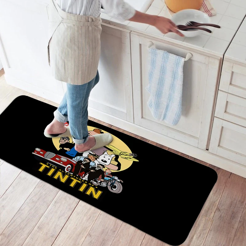 Carpet Living Room Rug Kitchen Mats S-Tintins Front Door Entrance Carpet for Bedroom Kitchen Treadmill Rugs Bathmat Home Carpet