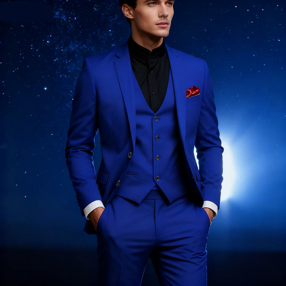 

Бежевый приталенный мужской костюм, элегантный свадебный комплект из 3 предметов, высококачественная куртка и жилет Ternos Masculinos с зубчатыми лацканами