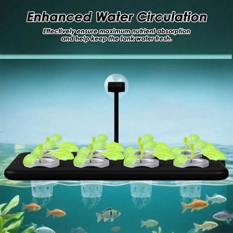 

Fish Tank Plant Holder Floating Aquarium Planter Stand With Sponge Heavy Duty Fish Tank Accessories For Hydroponic Cultivation