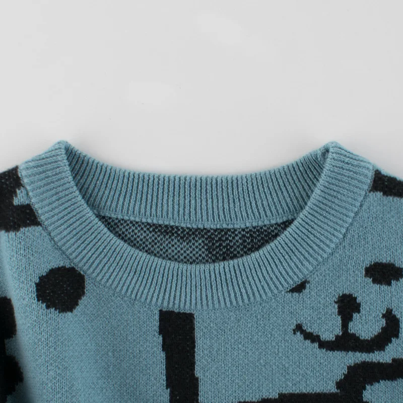 1-9T Infant Boys Sweater Toddler Kid Baby Girls Clothes Autumn Winter Knit Pullover Top Cute Sweet Childrens Sweater