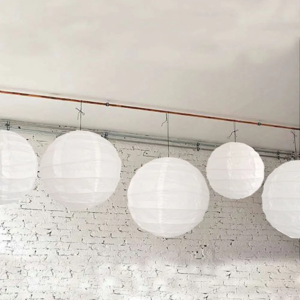 Spherical Paper Lantern Irregular Shape Vintage Rice Paper Lamp Warm Atmosphere LED Compatible Lampshade Living Room