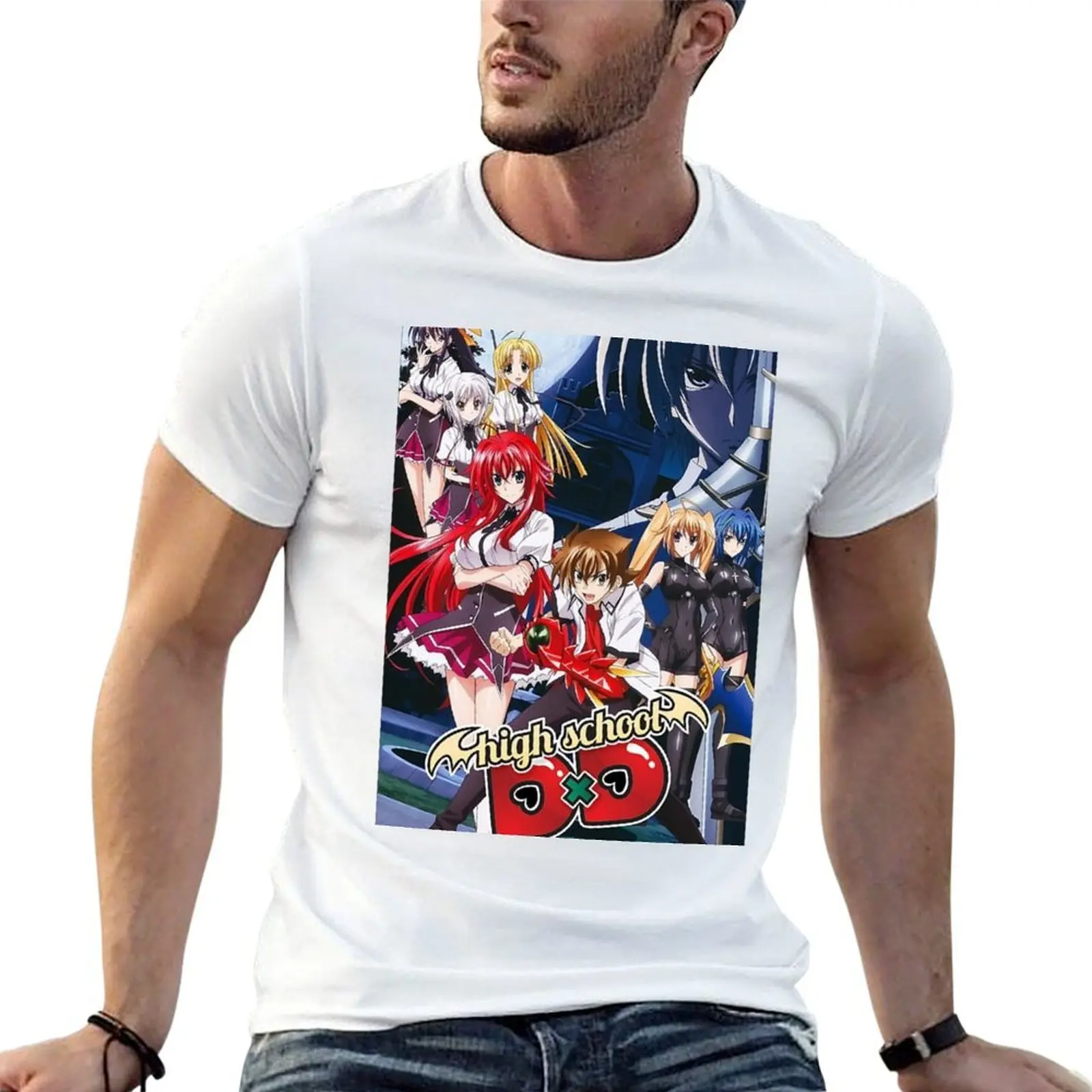 

characters from highschool dxd T-Shirt t shirt men 100% cotton luxury brand men t shirt cotton 100% T-Shirt