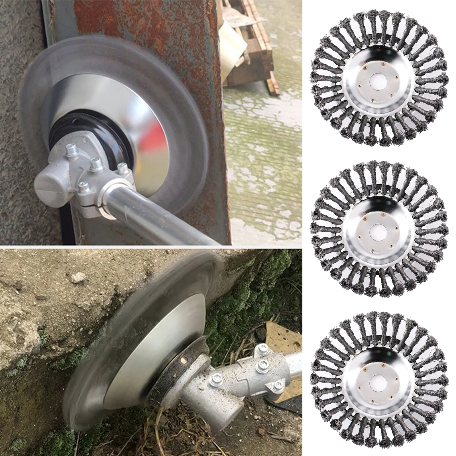 New 6/8/10 Inch Steel Grasss Trimmer Head Brushcutter Wire Debroussailleuse Weed Brush Blade For Garden Lawnmover Power Tool