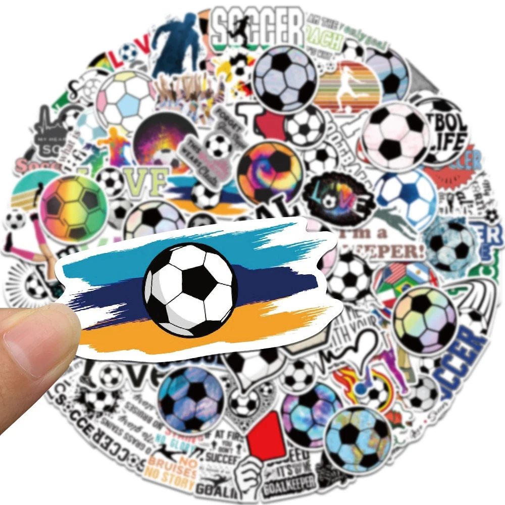 10/30/50/100pcs calcio calcio sport adesivi decorazioni Cartoon Graffiti Sticker decalcomanie per Laptop telefono bagagli Skateboard