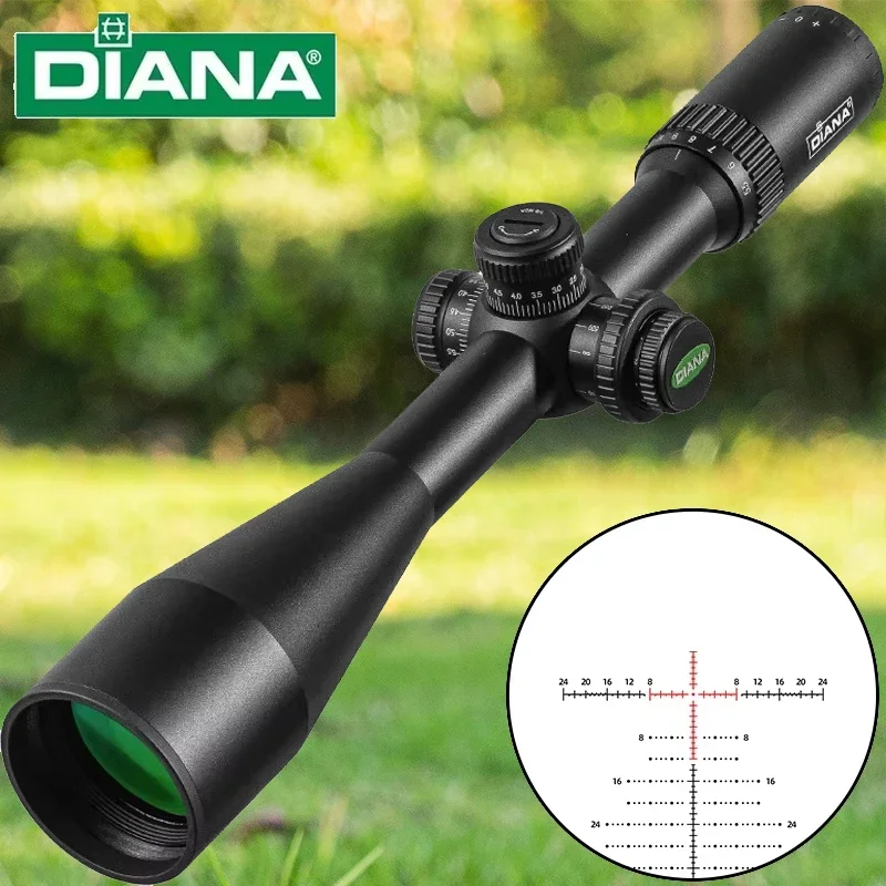 High-quality 5.5-22X56 SFIR FFP close-range focus telescope, red dot illuminated sight, optical telescope