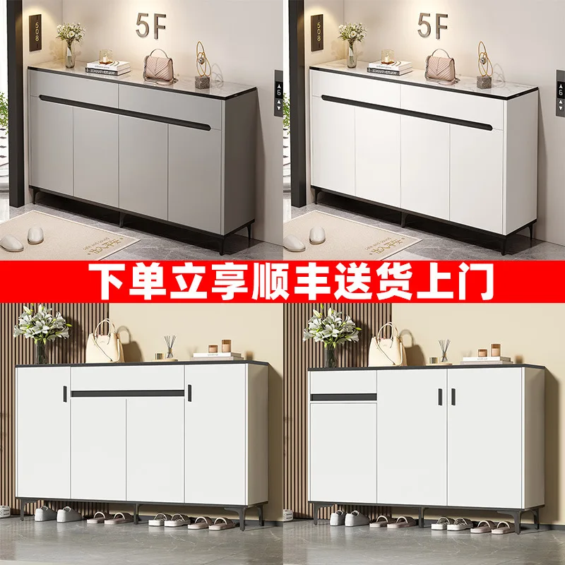 

Particleboard Shoe Cabinet Household Door Light Luxury Home Multi-layer Large-capacity Porch Cabinet Storage Shoe Rack