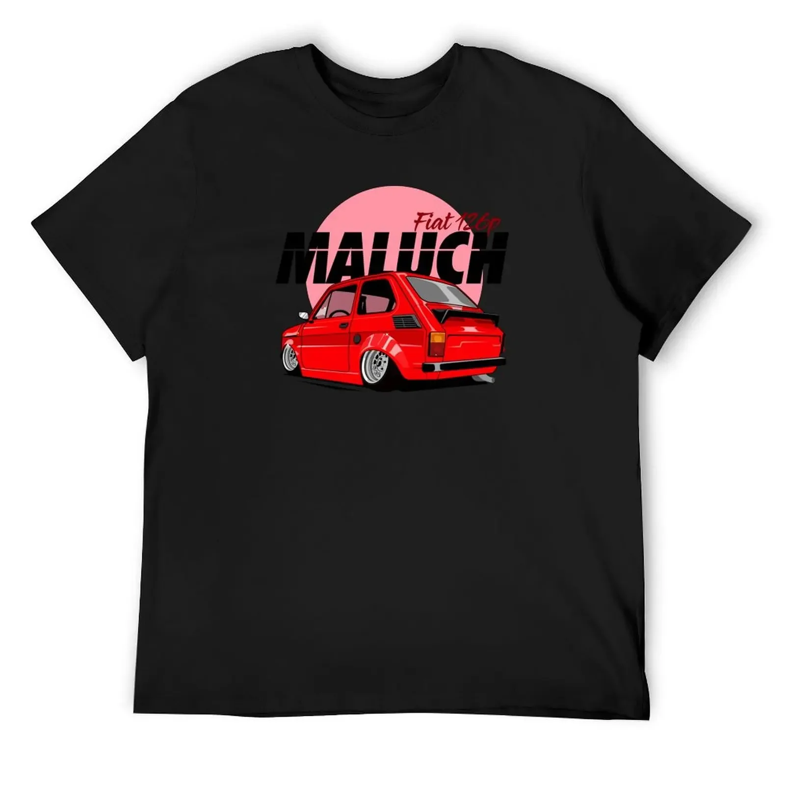 FIAT 126p MALUCH ROOD T-shirt grafische t-shirt vintage anime dingen t-shirts voor mannen pack