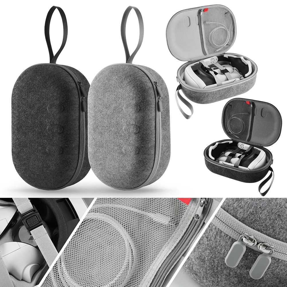 EVA Hard Carrying Case Shockproof Travel Carry Bag with Shoulder Strap Hardshell Case for Meta/Oculus Quest 3 for Oculus Quest 3
