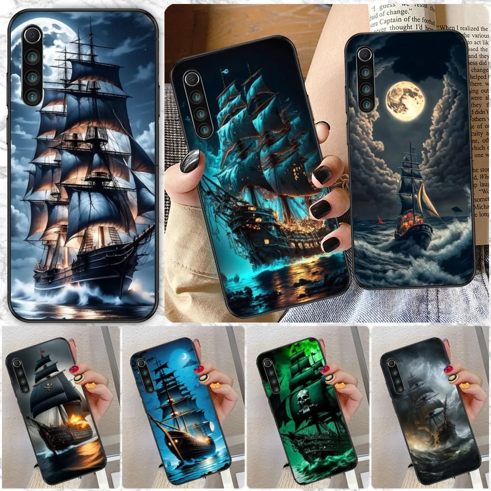 Pirate Corsair Mobile Cell Phone Case for Xiaomi Redmi Note 12 11 10 9T 8 7 Pro 9 9A 9C 8 Black Soft Phone Cover Funda