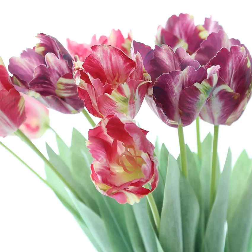 5 Stück Künstliche Tulpenblumen Luxuriöse Heimdekoration Künstliche Tulpen Hochzeitstischdekoration Party-Blumenarrangement – Detail 1