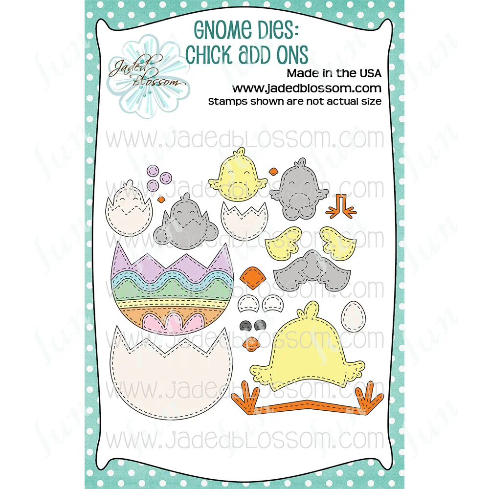 

Die Cutting Dies for 2023 New Easter Gnome Chick Add Ons Mold Scrapbooking Paper Card Making Cuts Crafts Template Diy Handmade