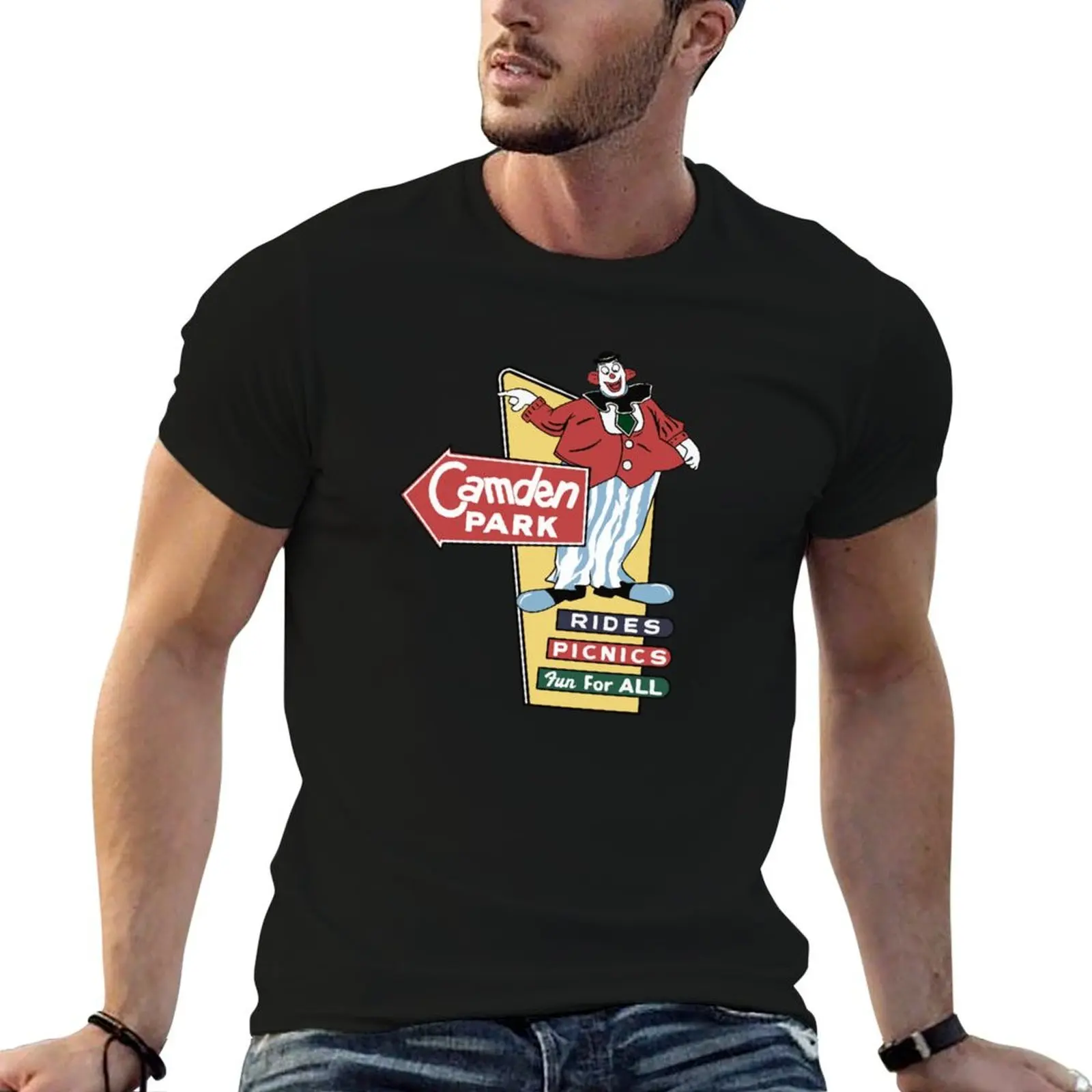 

The Camden Park Happy Clown T-Shirt man t shirt summer man graphic t shirt essential t shirt T-Shirt