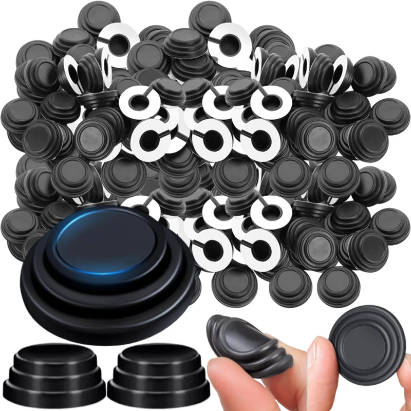 

10-50pcs Car Door Anti-shock Silicone Pad Shock Absorbing Gasket Trunk Sound Soundproof Thickening Cushion Seal Stickers