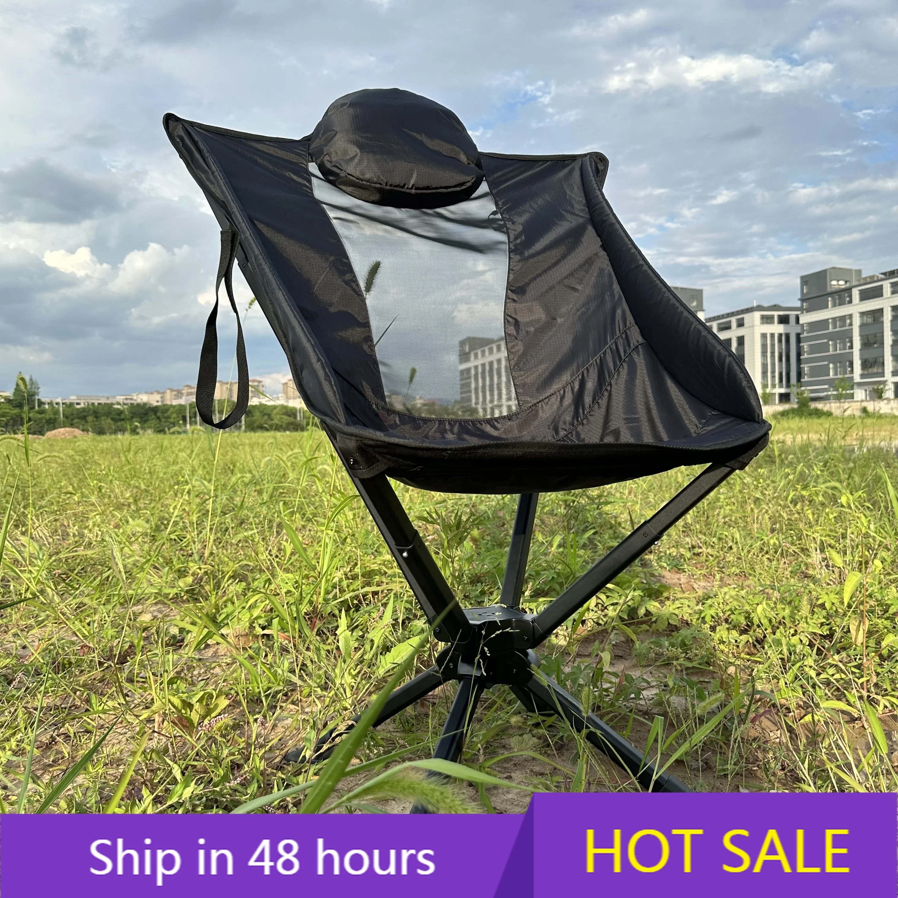 

YTYIN Modern Aluminum Mesh Swivel Chair Comfortable and Customizable for Bedrooms Outdoor Camping Factory's Rotating Turning Cha