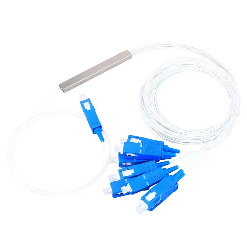 [B24B!】 Optic Fiber Splitter 1X8 SC/UPC Single Mode PLC Micro Fiber Optic Splitter For FTTH Network Distribution CATV Use 1X8