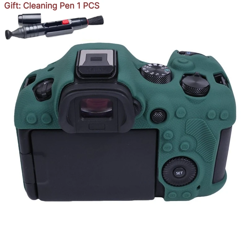 For Canon EOS R63 Camera bag r63Anti-Slip Silicone Case Soft Rubber case protective cover, + 1 PCS Free Cleaning Pen