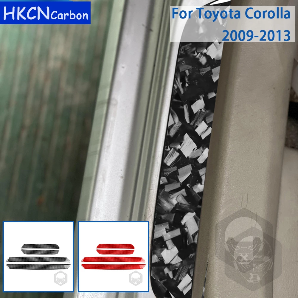 

For Toyota Corolla 2009 2010 2011 2012 2013 Accessories Carbon Fiber Car Interior Threshold Strip Trim Stickers Decoration