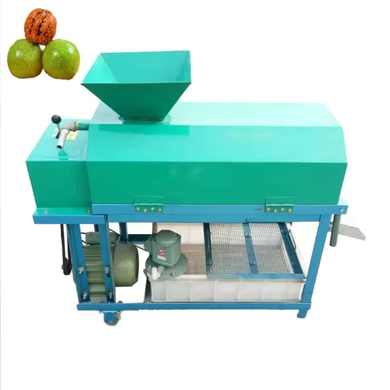 Customized Walnut Shelling Cleaning Peeling Machine Walnut Peeling Cleaning Machine Green Walnut Skin Peeling Machine