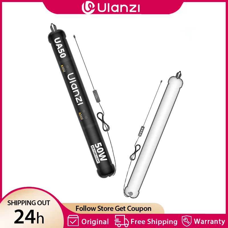 Ulanzi UA50 50W Magnetic Air Tube Light 2700-6500K Bi-Color Video Light Inflatable Light for Vlog Live Photography Studio Shoot