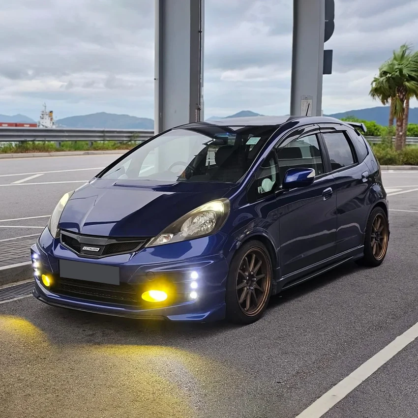 For Honda FIT 2011 2012 2013 GE6 GE8 MUGEN Style Front Bumper Hood Mesh Grills Front Bumper Grille Racing Grill Body Kit view 5