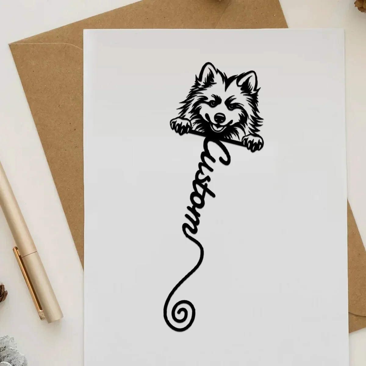 

Custom Japanese Spitz Bookmark, Meticulously Made for Bookworms. It's A Cherished Gift for Teachers, Appealing To Dog Lovers.