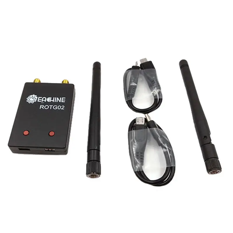 Eachine ROTG02 UVC OTG 5.8G 150CH Audio FPV Receiver For Android Mobile Phone Tablet Smartphone Transmitter Withe Black FPV Accs