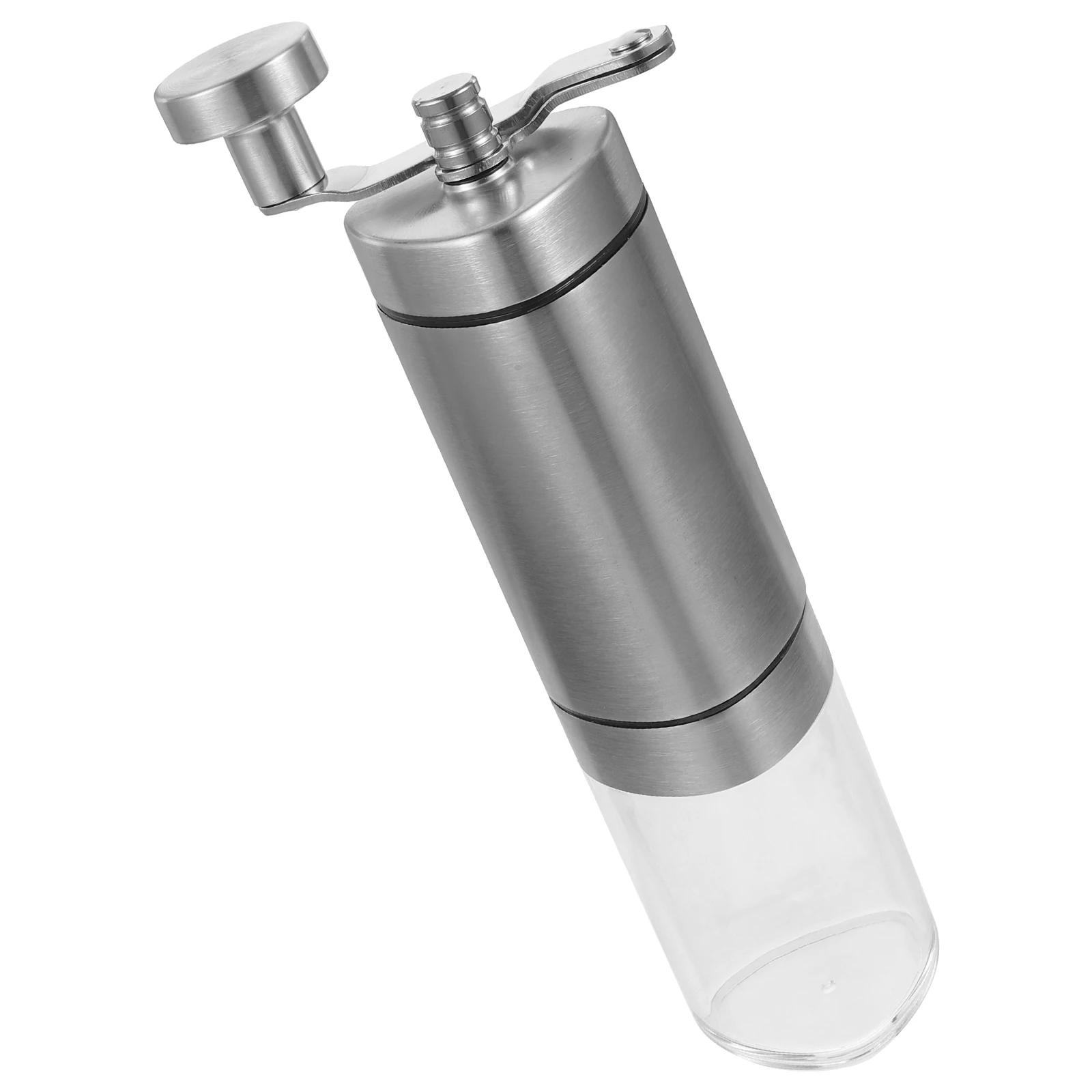 

Manual Coffee Bean Grinder Stainless Steel Triangle Handle Compact Travel Kitchen Tool Pepper Mill Hand Operated No Batteries