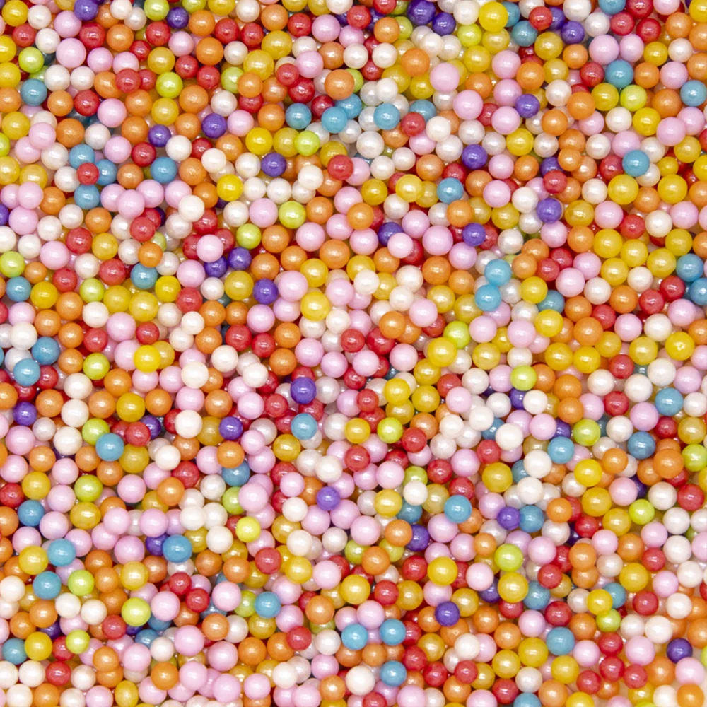 85 g 0,2/0,4/0,6/0,8 cm weiße Farbe, Perlenkugel, Kuchendekoration, DIY, Donut, Dessert, Backen, Streusel, dekorativ, nur zur Dekoration – Detail 15