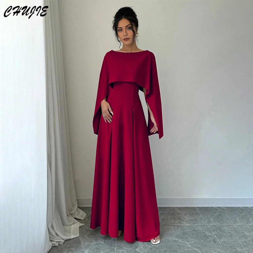 

O Neck Elegant Prom Gown Women Simple Party Evening Dress Burgundy A Line Formal Occasion Dresses Customized 2025 فساتين سهر