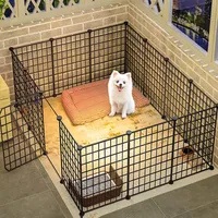 Simple Metal Dog Fences Foldable Removable DIY Pet Fence Home Indoor Large Cages Special Fence Kennel Toilet Supplies