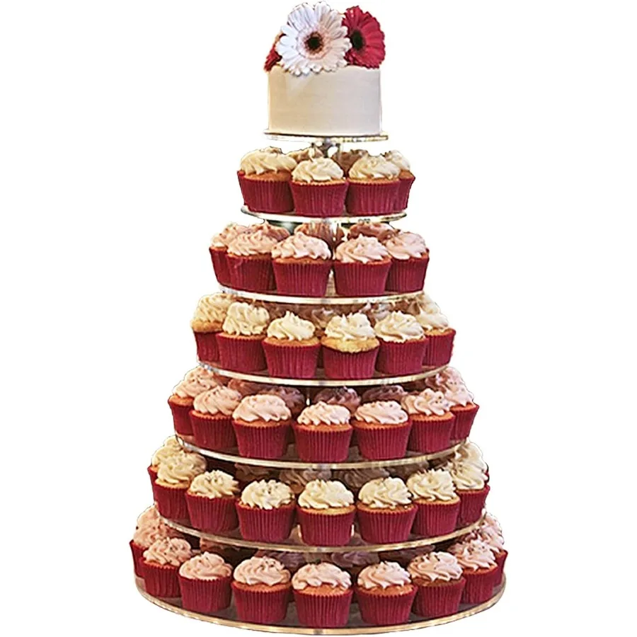 

Large 7tier Acrylic Round Cake Standcupcake Stand Dessert Standtea Party Serving Platter for Wedding Party
