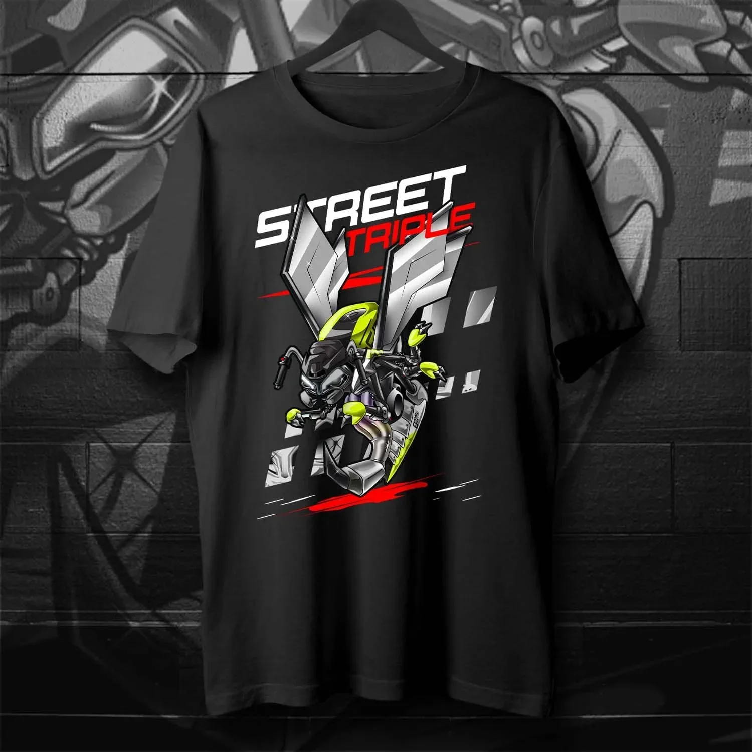 2024 Classic Motorcycle Street Triple 765 R/RS Wasp Inspiration T-Shirt 100% Cotton O-Neck Summer Short Sleeve Casual Mens